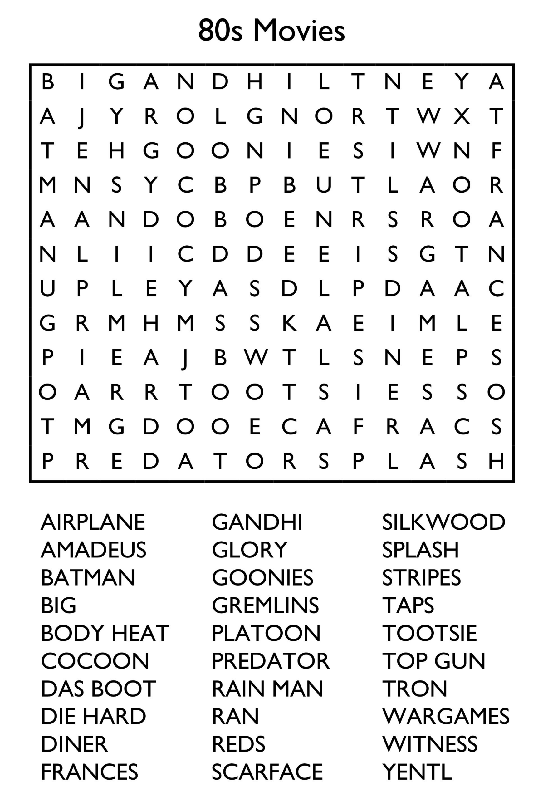10 Free Printable Word Search Puzzles with Free Printable Find A Word