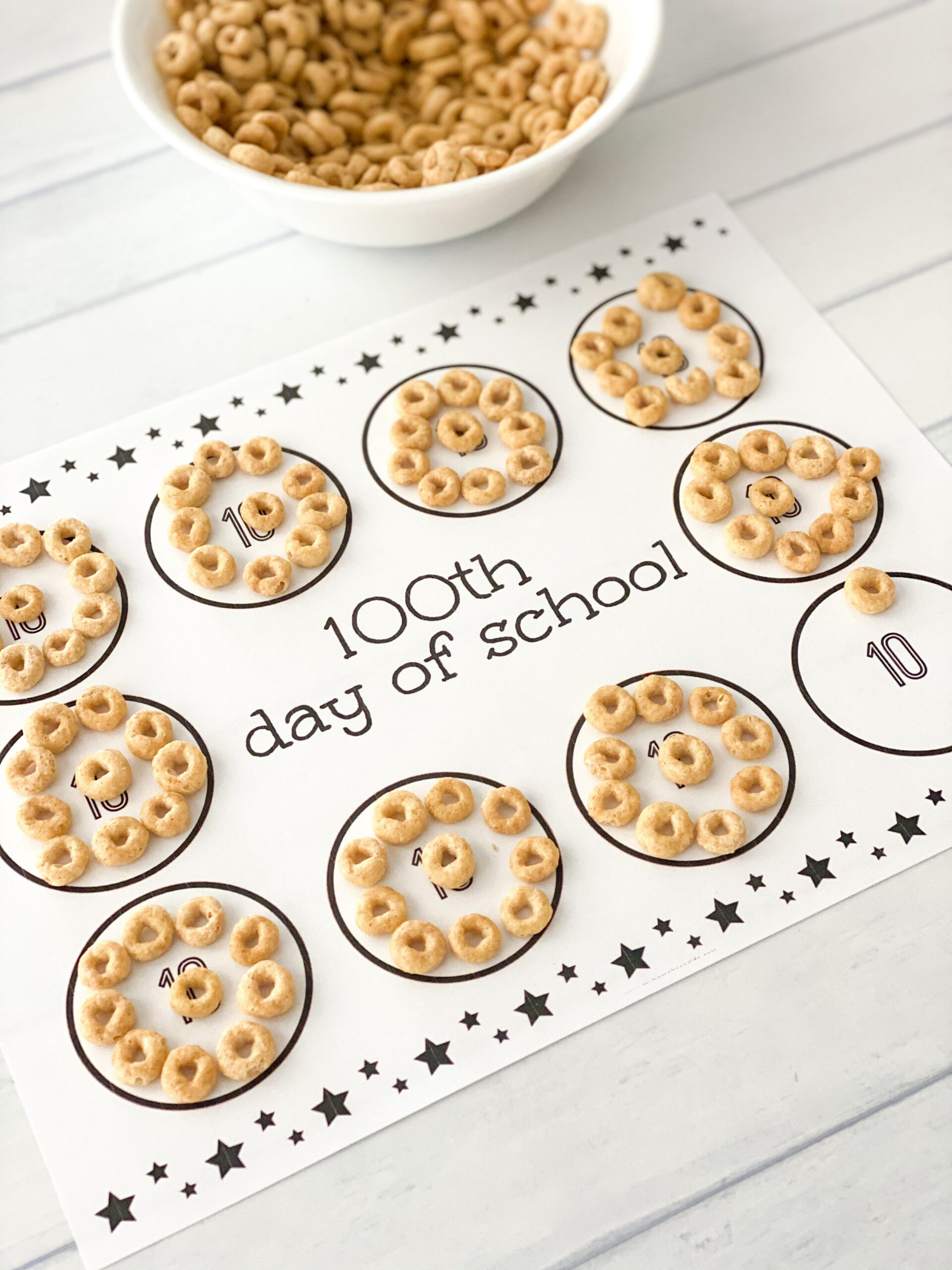 100Th Day Of School Counting Mat | throughout Printable 100Th Day Snack Mat