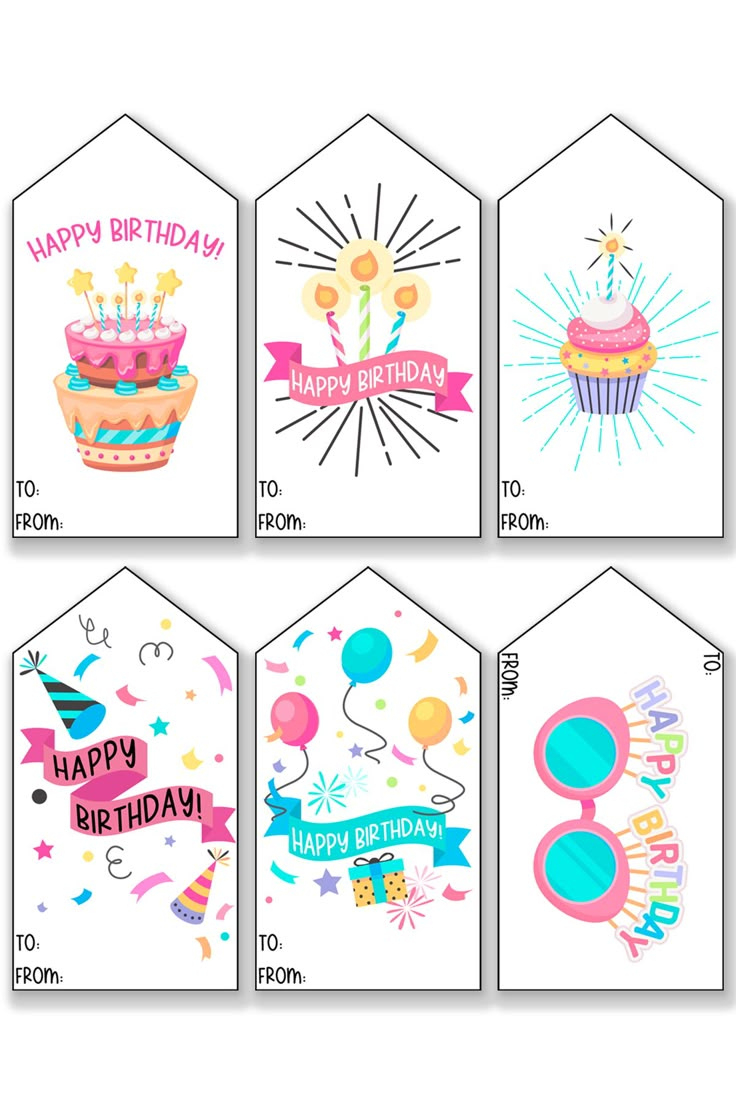 102 Free Printable Birthday Tags All In One Download within Printable Gift Tags For Birthday