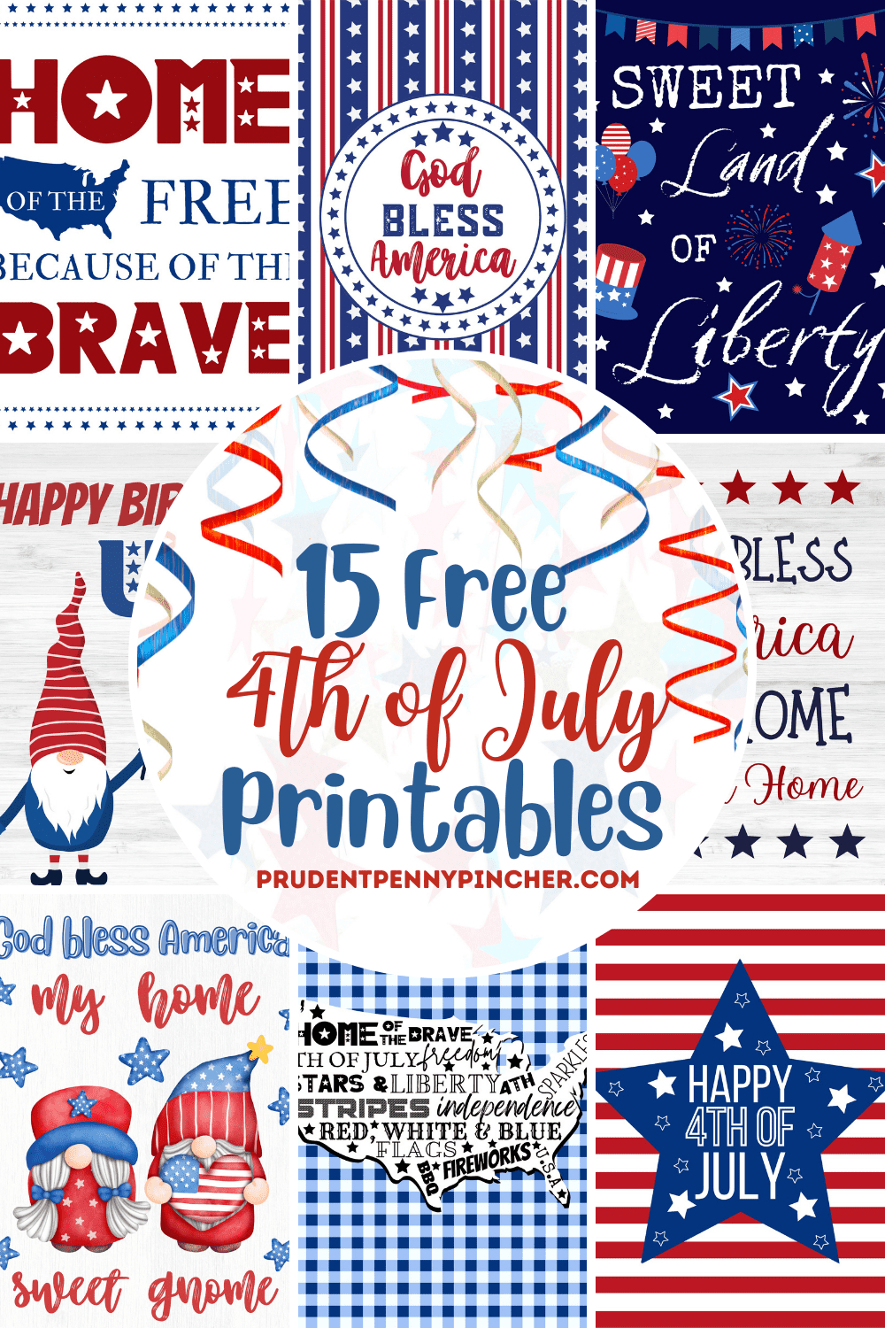15 Free 4Th Of July Printables - Prudent Penny Pincher within 4th of July Printables Free