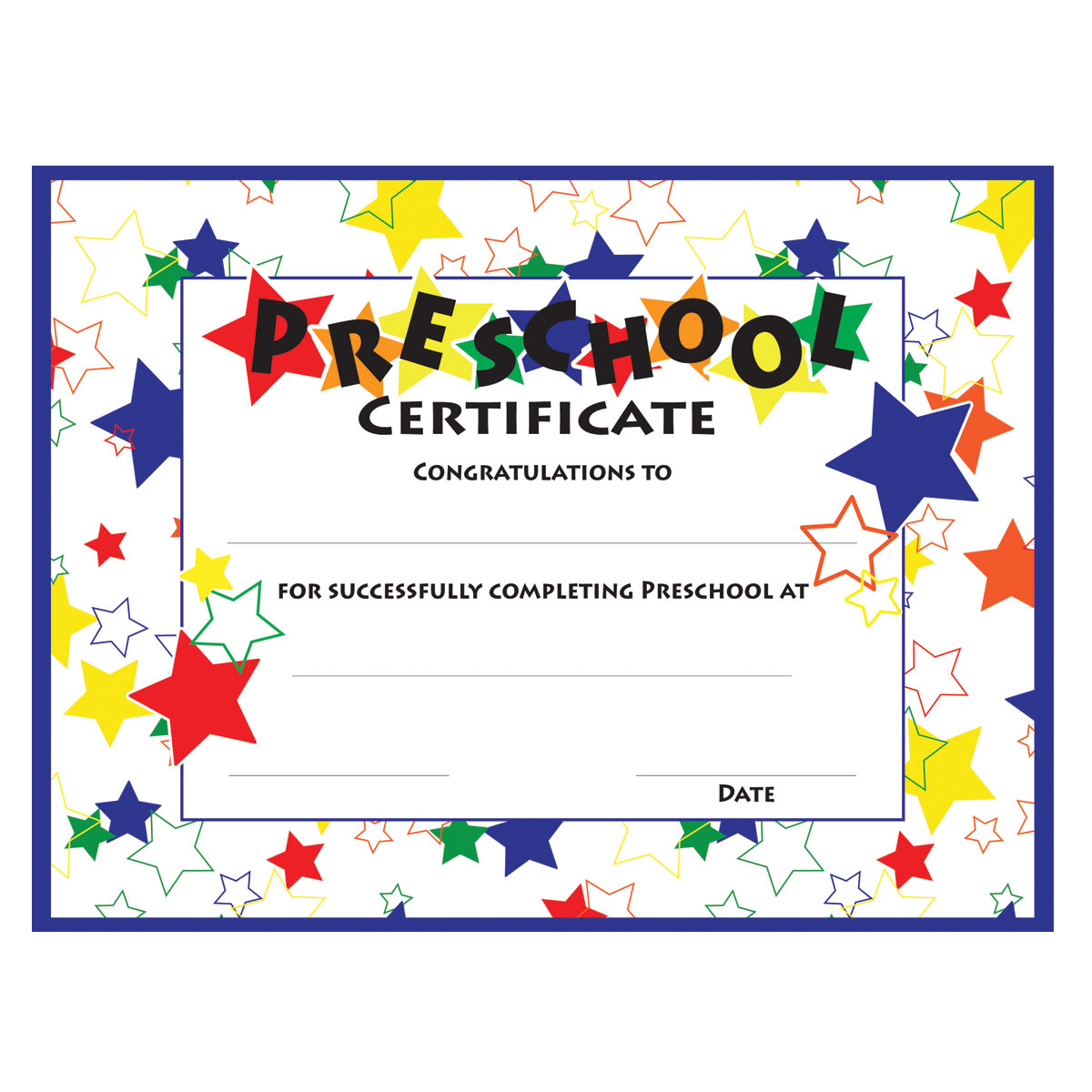 18+ Preschool Certificate Templates - Pdf intended for Printable Free Editable Preschool Certificates