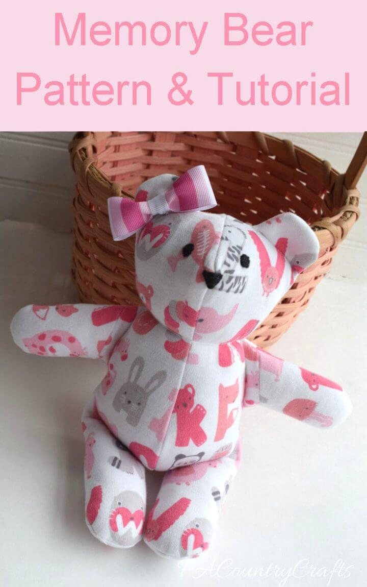 22 Free Teddy Bear Patterns (Pdf Sewing Pattern) regarding Printable Teddy Bear Pattern Free