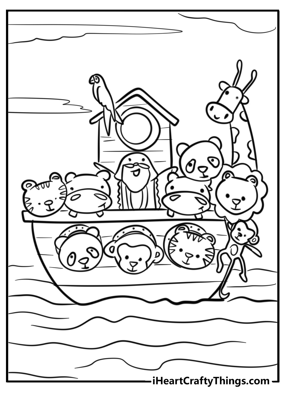 25 Noah'S Ark Coloring Pages (100% Free To Print) for Free Noah's Ark Printable
