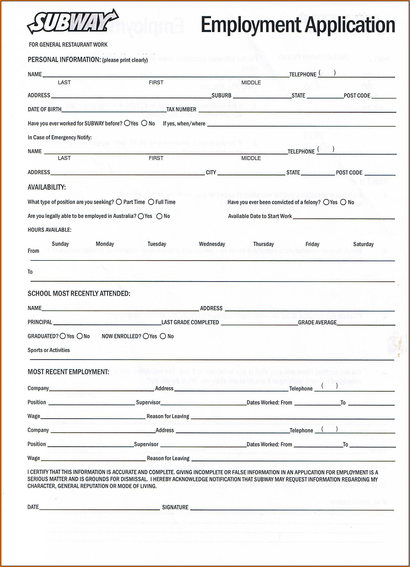 30 Mcdonalds Job Application Form - Free To Edit, Download &Amp with regard to Printable Job Application For Mcdonalds