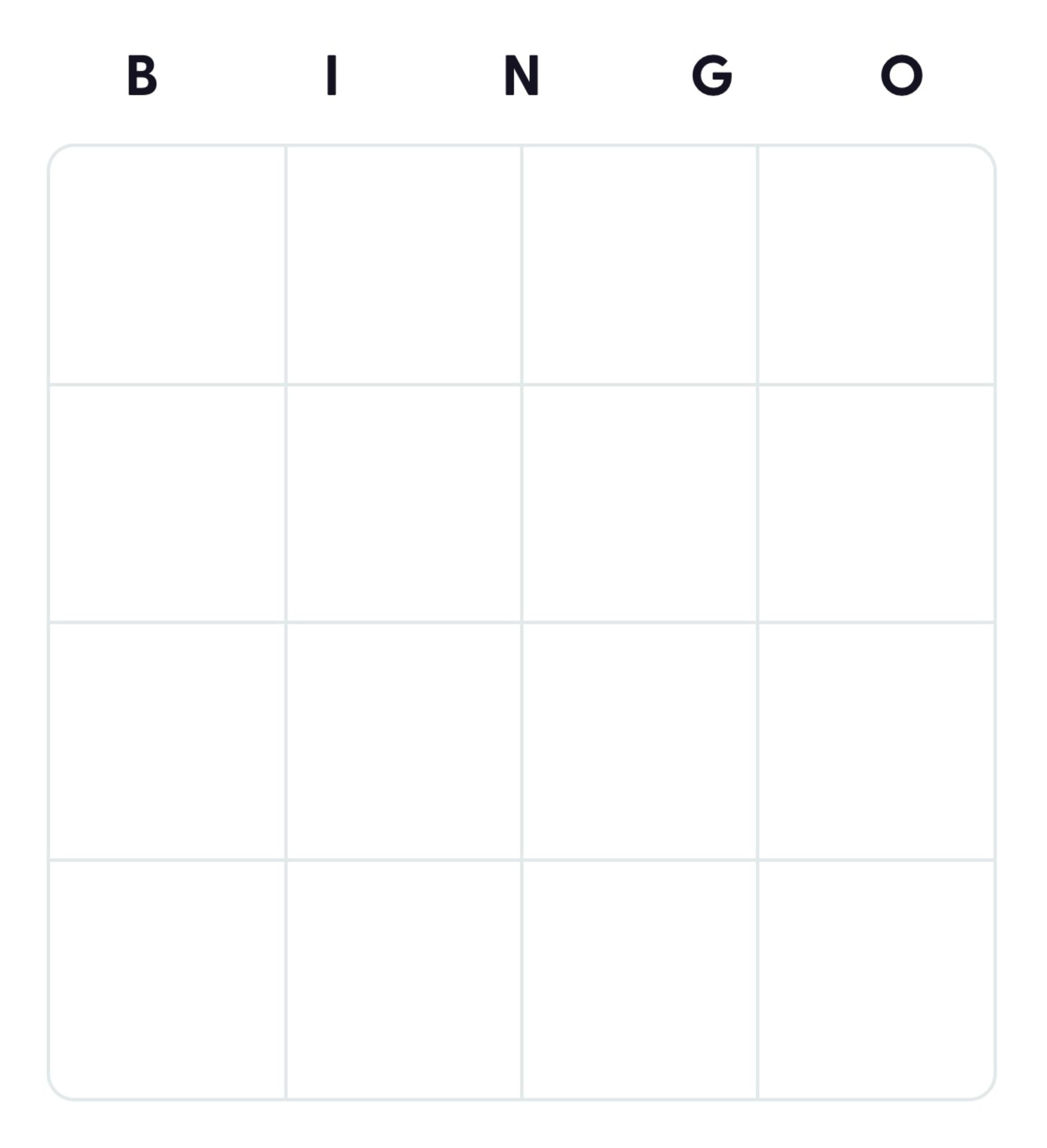 50+ Free Printable Blank Bingo Card Templates - Bingo Card Creator pertaining to Printable Blank Bingo Cards
