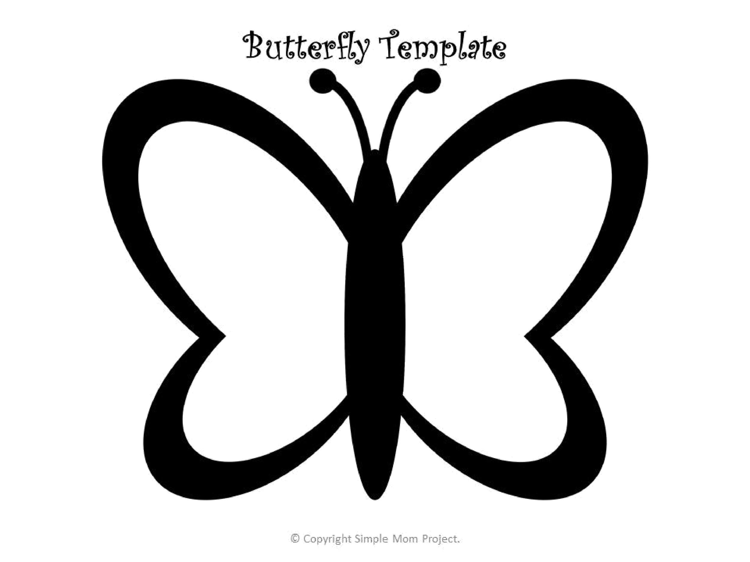 50 Printable & Cut Out Butterfly Templates 🦋 ᐅ Templatelab pertaining to Printable Different Size Butterfly Templates