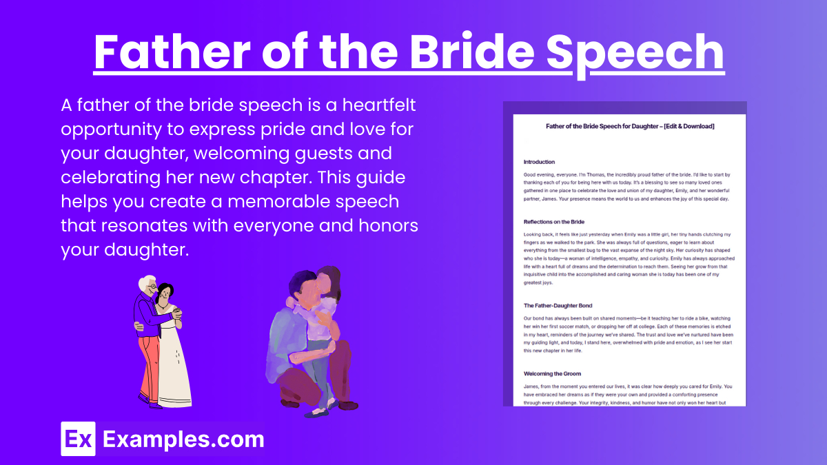 9+ Father Of The Bride Speech Examples To Download in Printable Father of the Bride Speeches