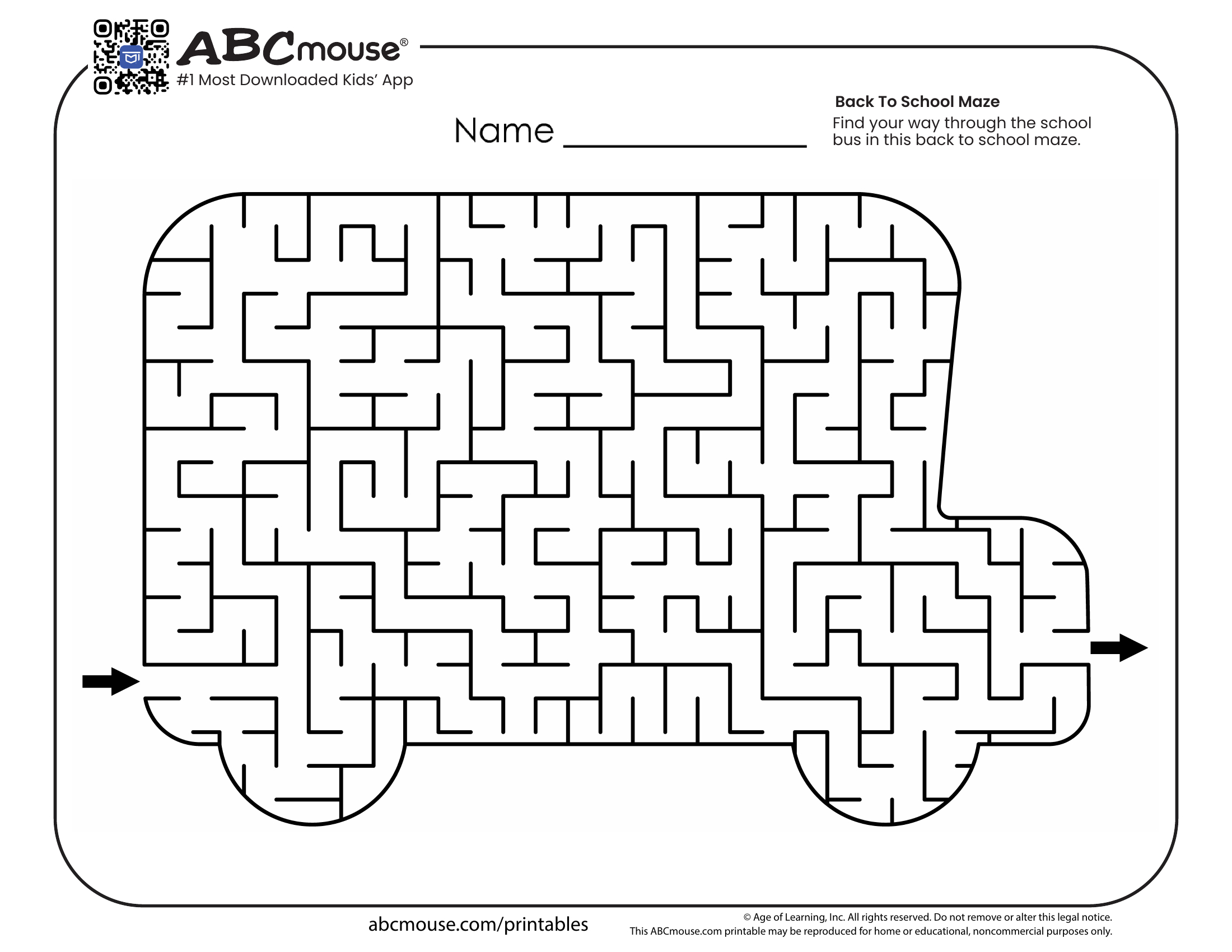 Back To School Worksheets For Kids | Abcmouse inside Printable Activity Pages For Kids