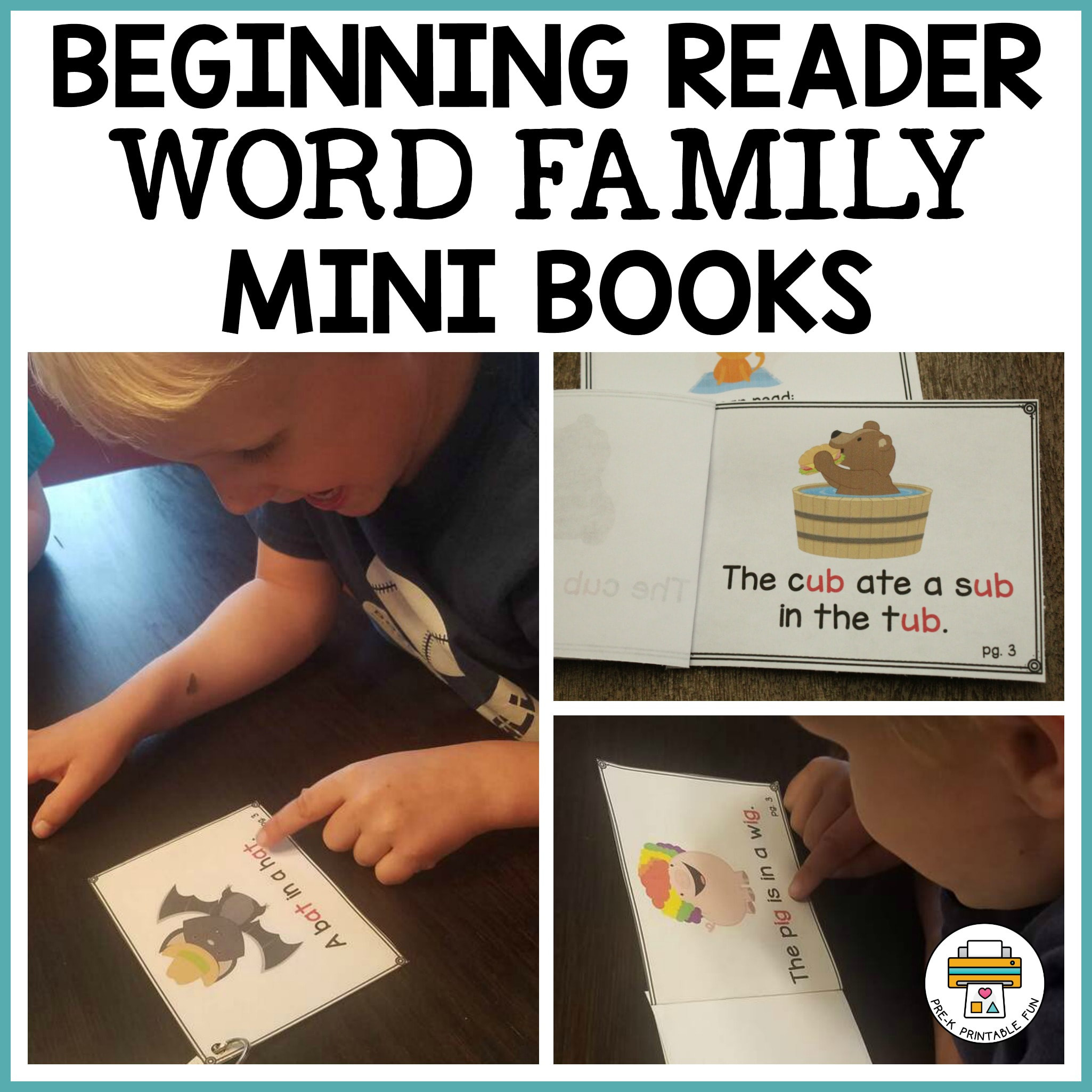 Beginning Reader Mini Books pertaining to Pre K Reading Books Printable