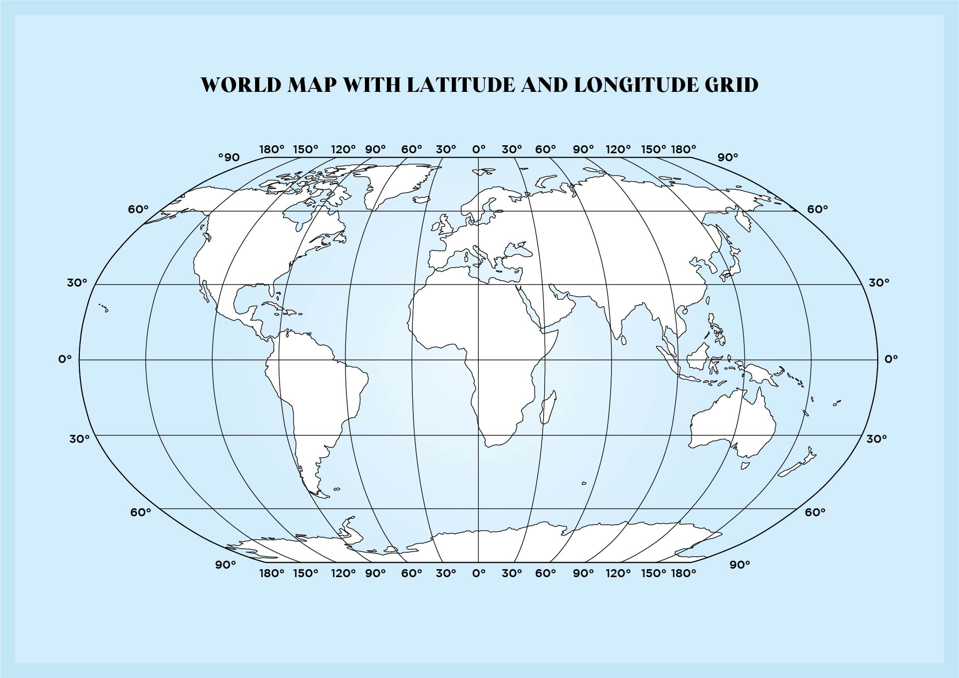 Blank World Maps With Grid - 10 Free Pdf Printables | Printablee with regard to Printable World Map with Longitude and Latitude