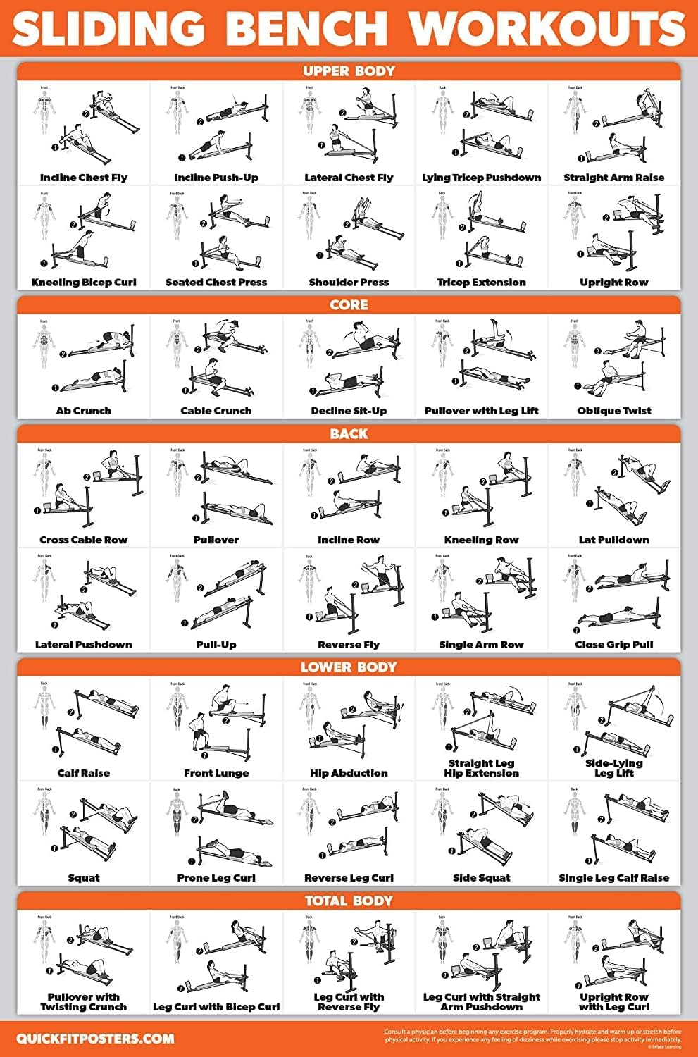 Body Workout Printable Total Gym Exercise Chart Pdf Workout regarding Pdf Printable Total Gym Exercise Chart