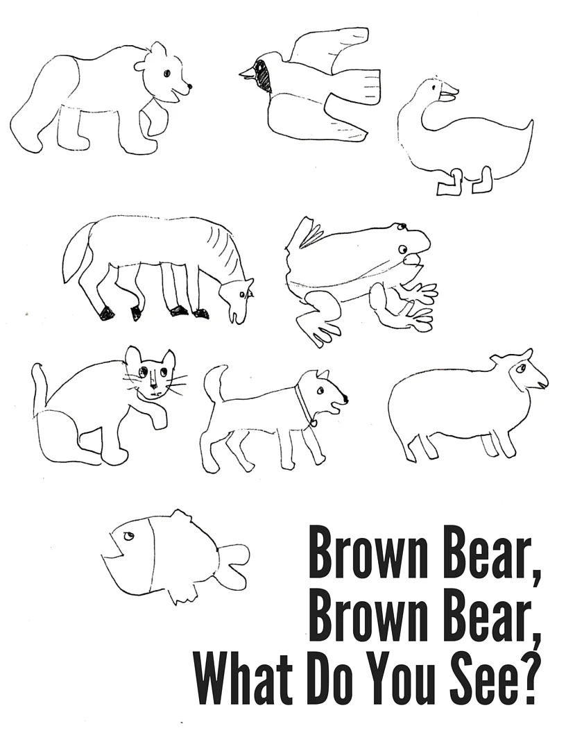 Brown Bear, Brown Bear Coloring Sheet — Mostly Montessori within Pdf Brown Bear Brown Bear Printables
