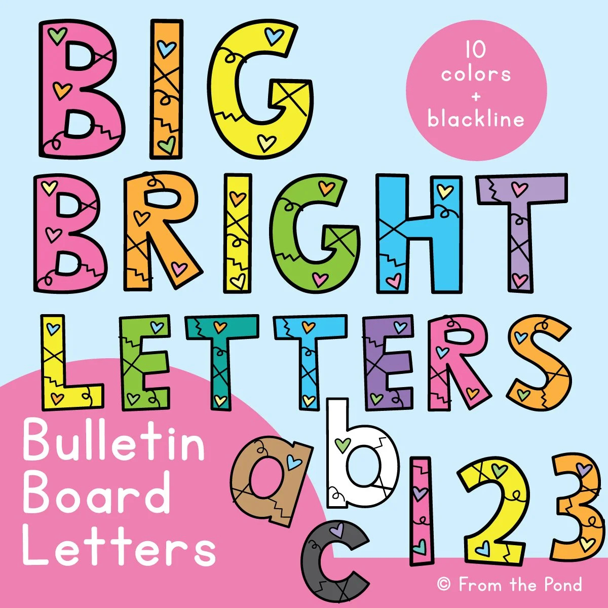 Bulletin Board Letters For The Classroom - Just Print And Display pertaining to Printing Printable Cut Out Letters For Bulletin Boards