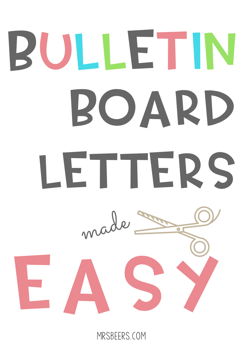 Bulletin Board Letters Made Easy (Simple Steps) in Printing Printable Cut Out Letters For Bulletin Boards