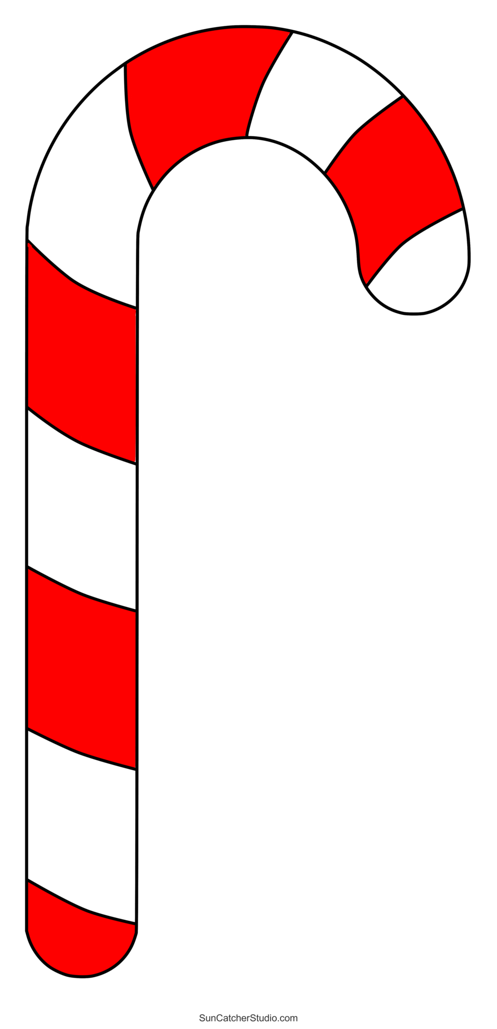 Candy Cane Templates (Free Printable Patterns & Stencils) – Free regarding Candy Cane Template Free Printable