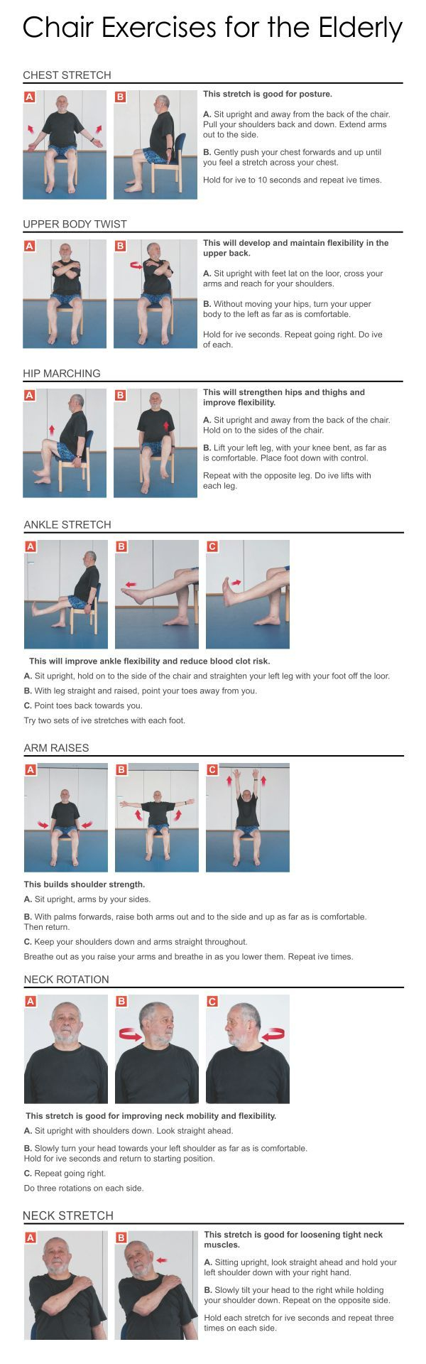 Chair Exercises For Seniors - 20 Free Pdf Printables | Printablee for Senior Citizen Printable Chair Exercises For Elderly With Pictures