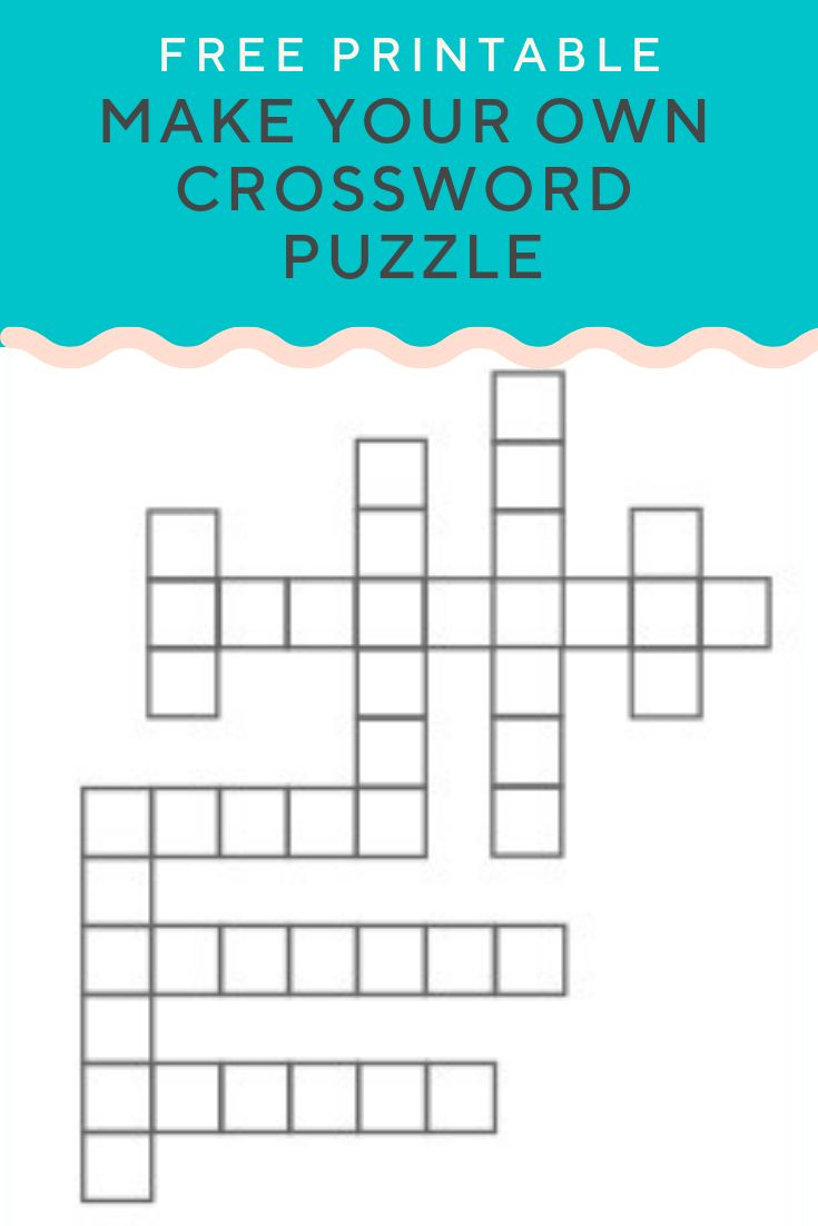 Crossword Puzzle Generator in Make a Crossword Puzzle Free Printable