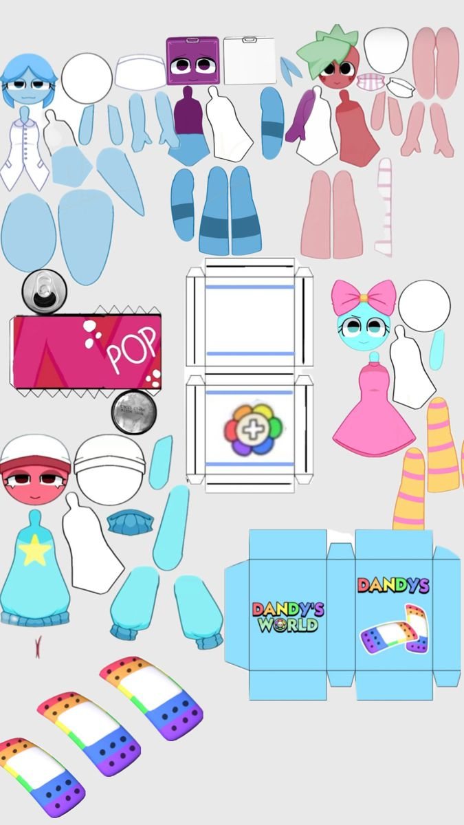 Dandy World Tooms! within Printable Dandys World Paper Dolls