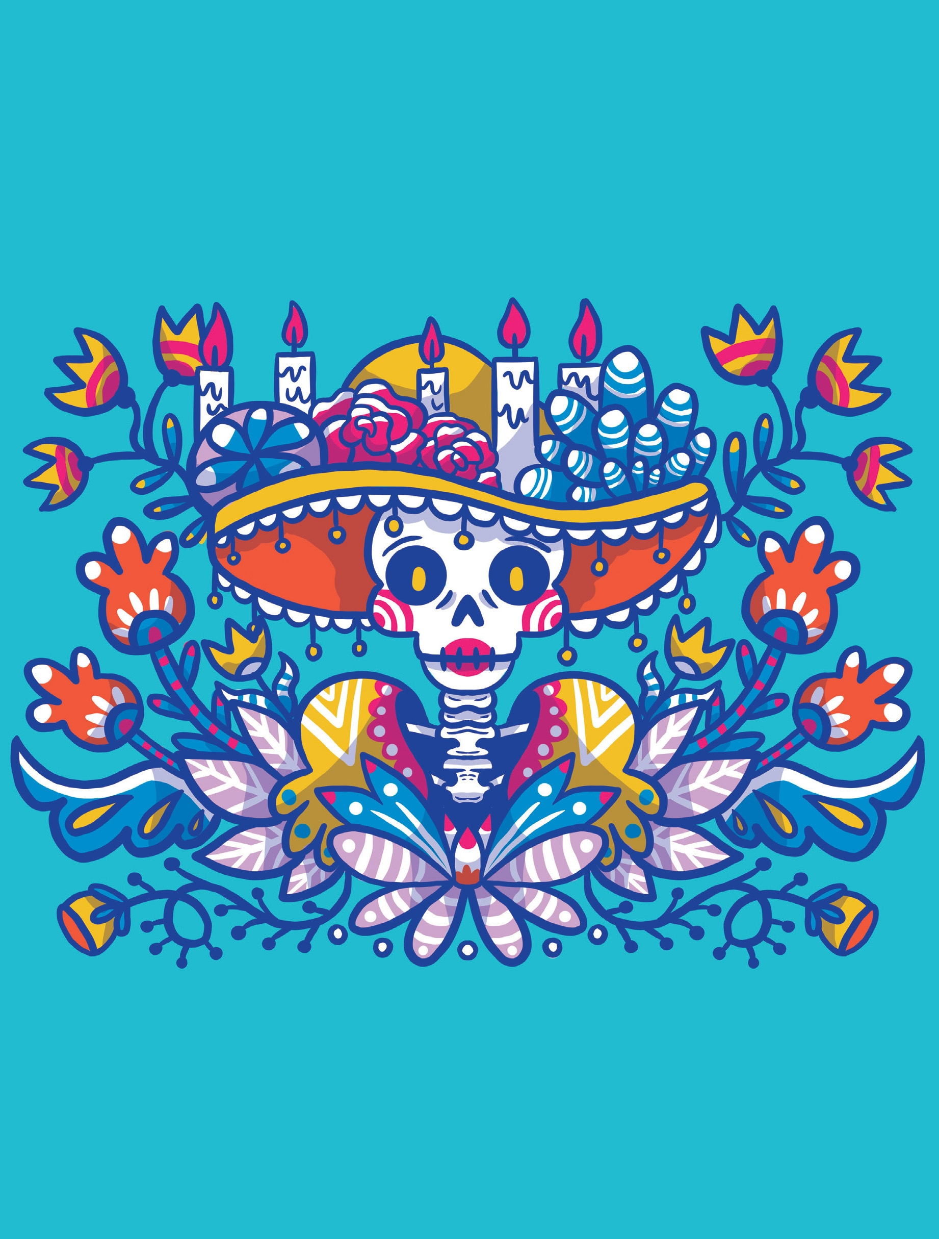 Dia De Los Muertos | Printables - Free Coloring Pages & Learning intended for Free Day of the Dead Printables