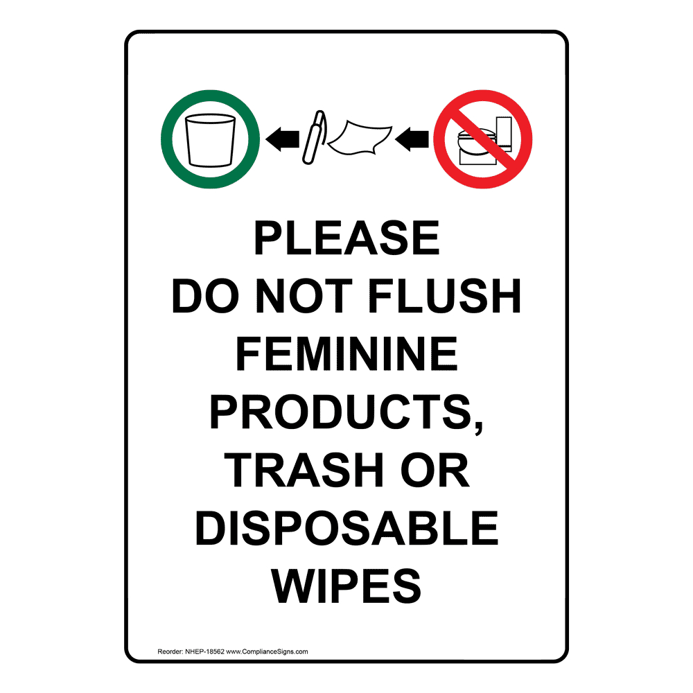 Do Not Flush Signs And Labels - Many Options - Easy Order for Free Printable Do Not Flush Signs