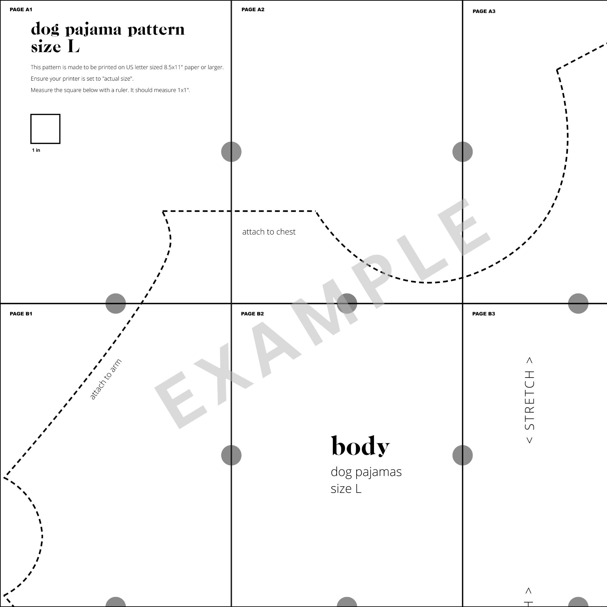 Dog Pajamas Sewing Pattern Pdf Download | Size S | Small Dog within Pajama Free Printable Sewing Patterns For Dog Clothes