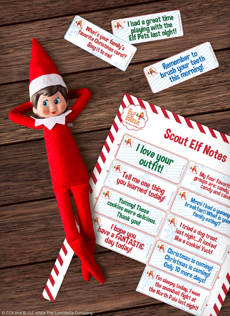 Download Free Printable Elf On The Shelf Notes | The Elf On The Shelf inside Flat Elf On The Shelf Printable