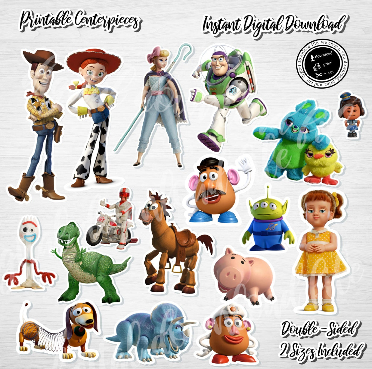 Druckbare Toy Story Mittelstücke, Toy Story Kuchendeckel, Toy regarding Toy Story Cake Topper Printable