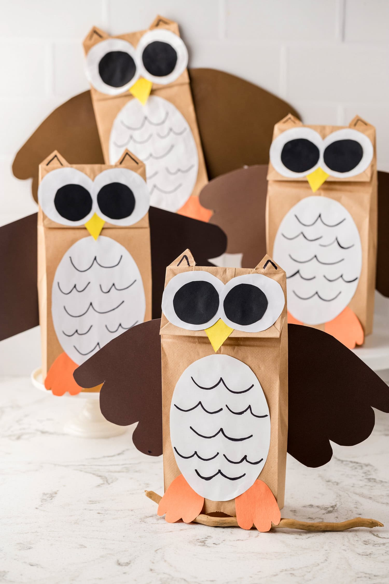 Easy Paper Bag Owl Craft For Kids - Kids Activity Zone for Printable Owl Paper Bag Puppet Template