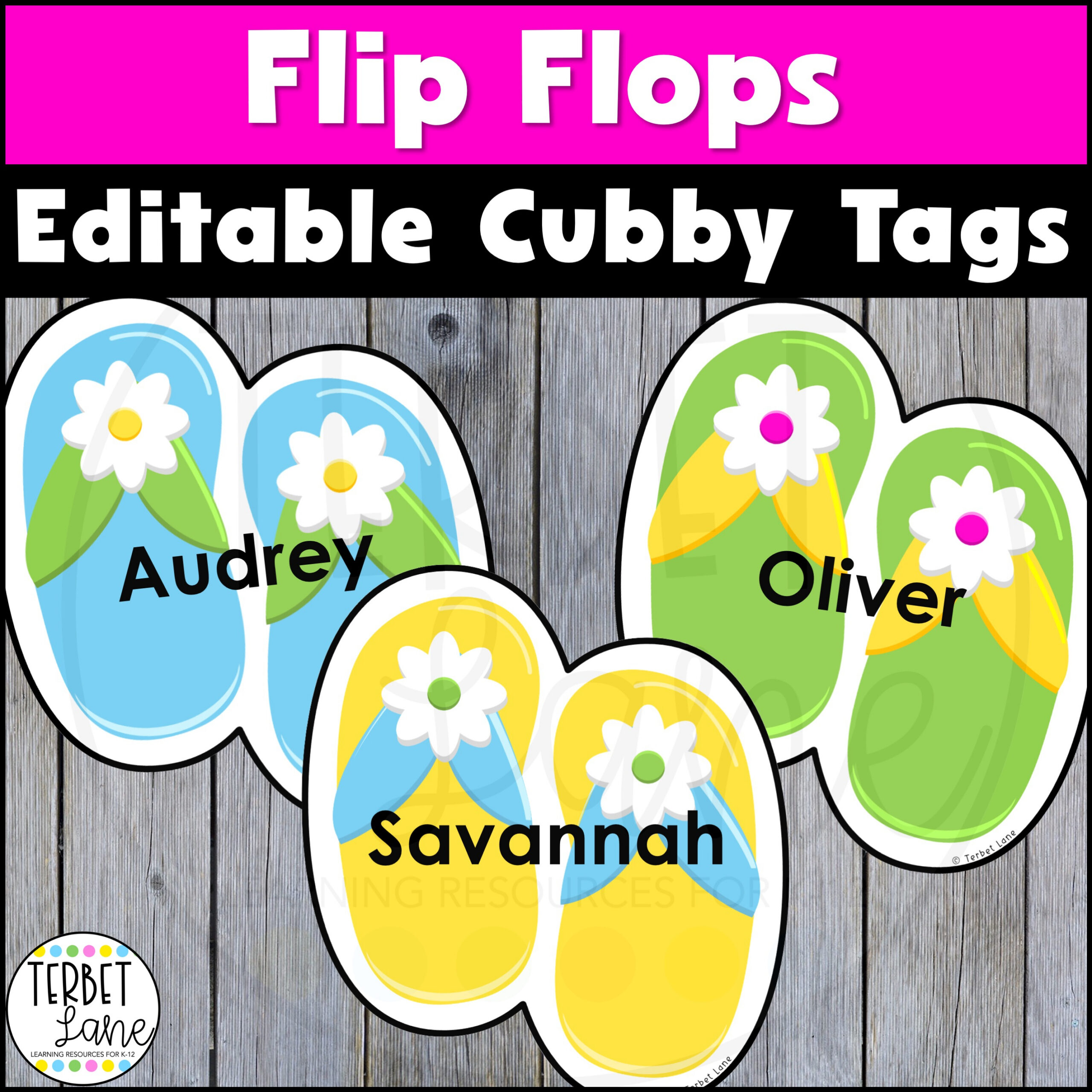 Editable Summer Cubby Tags - Classful pertaining to Printable Summer Cubby Name Tags