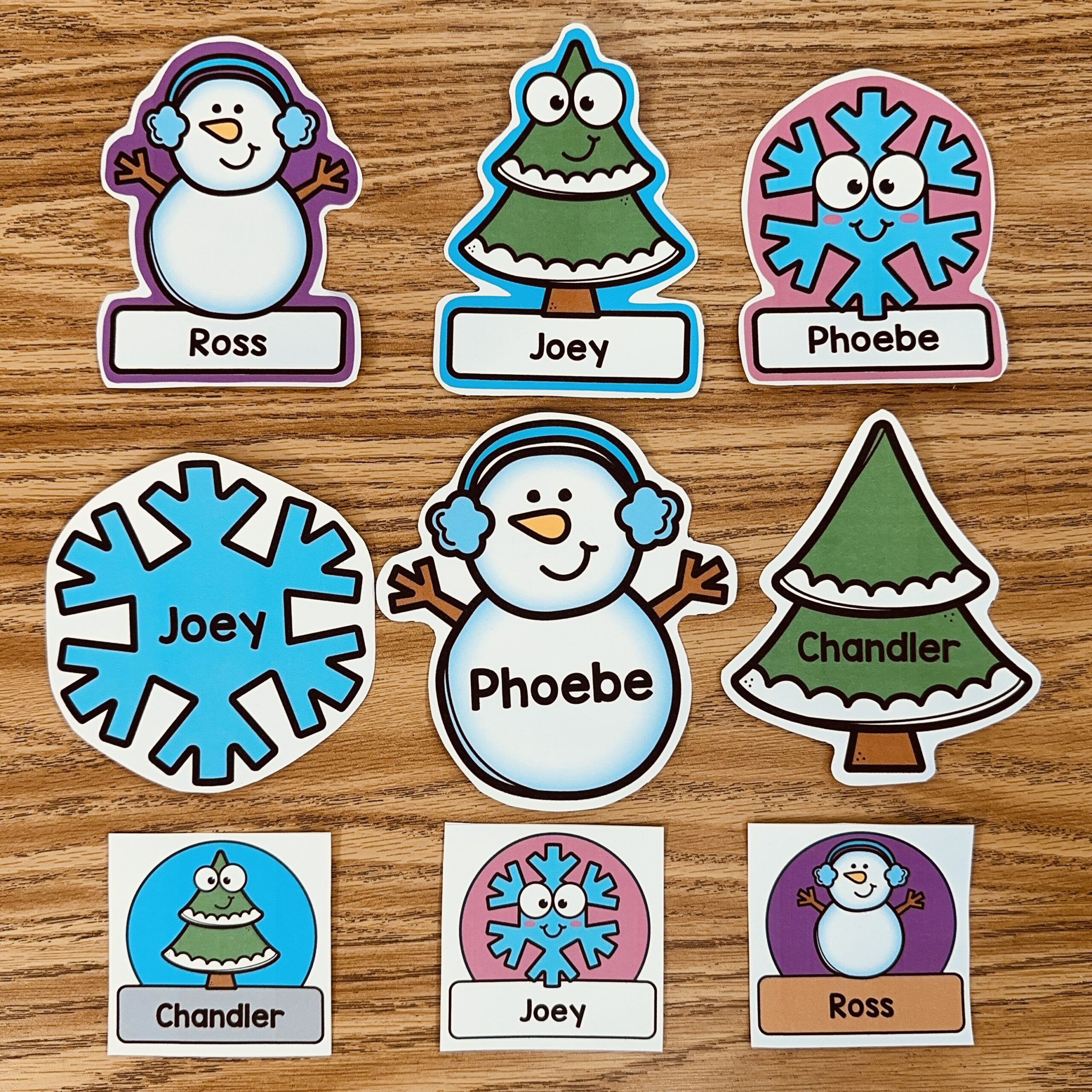 Editable Winter Name Tags And Labels - Simply Kinder + Printable inside Free Printable Winter Name Tags