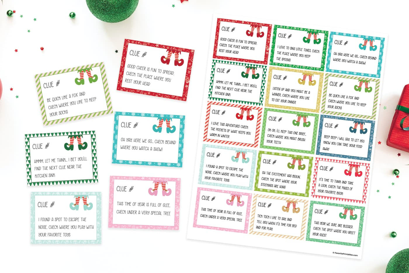 Elf On The Shelf Scavenger Hunt, Free Printable Game! - Favorite within Free Printable Hidden Elf On The Shelf Scavenger Hunt Clues