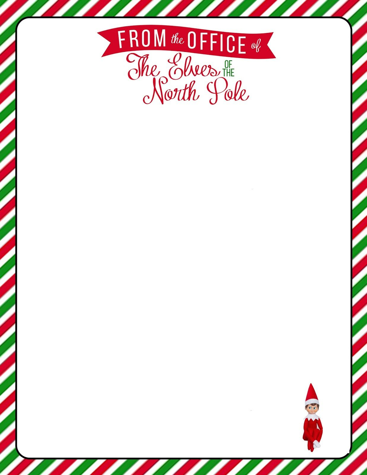 Elf On The Shelf} Welcome Letter With Free Printable with Elf on the Shelf Template Printable Free