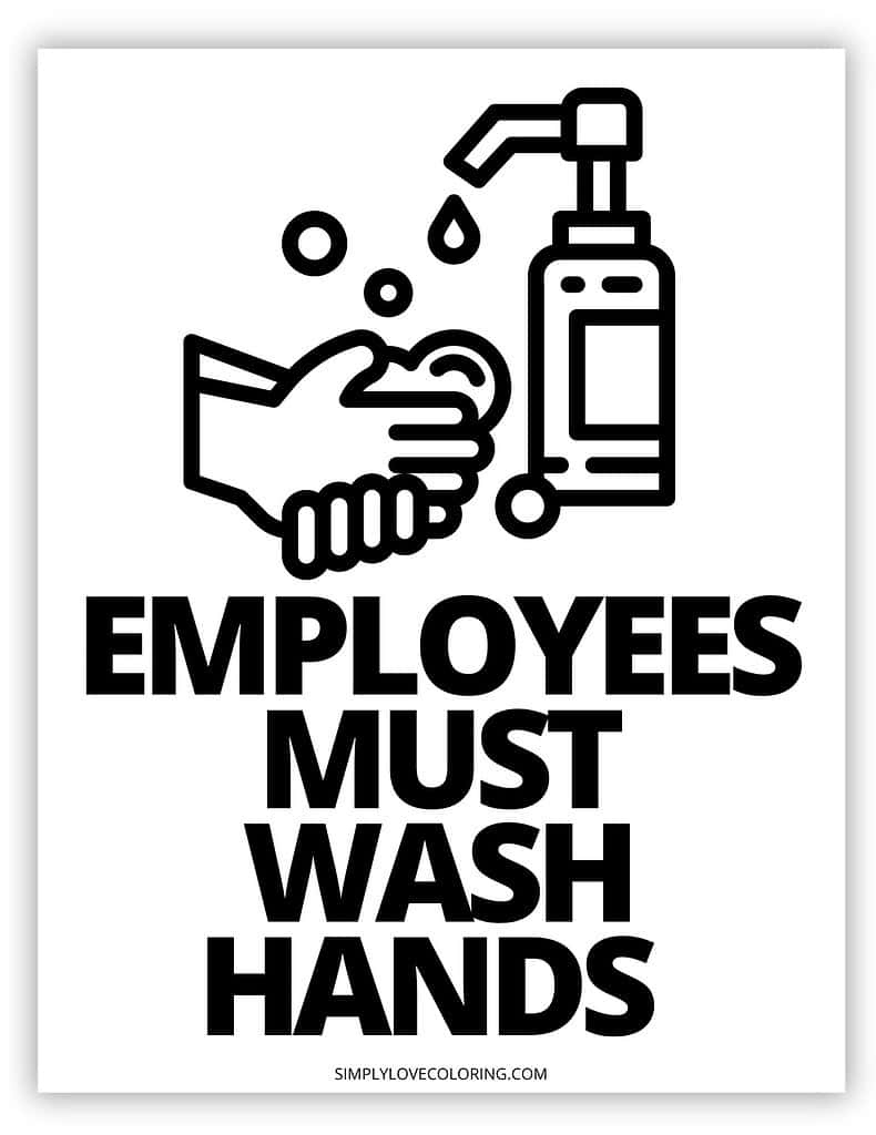 Employees Must Wash Hands Sign Printable (Free Pdf Download throughout Printable Employees Must Wash Hands Sign