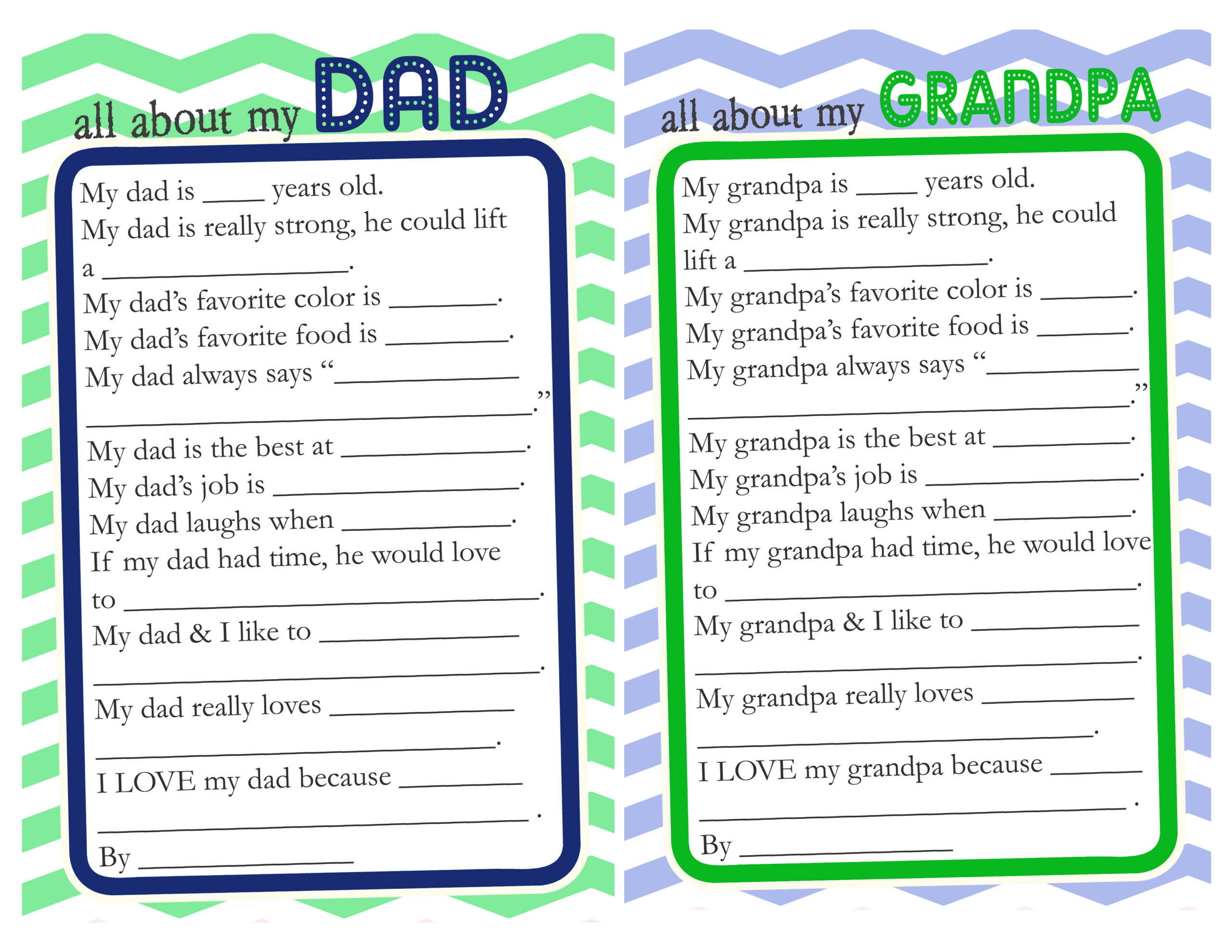 Fathers Day Questionnaire &Amp; Free Printable - The Crafting with regard to Printable Father's Day Questionnaire
