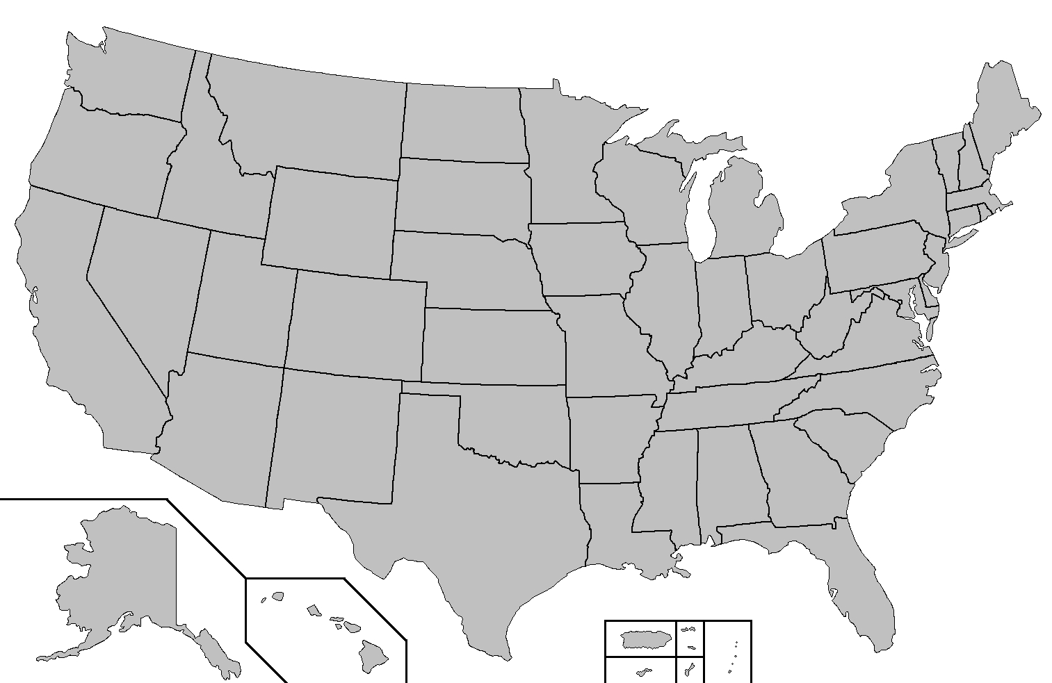 File:blank Map Of The United States - Wikimedia Commons with regard to Printable Us State Map Blank