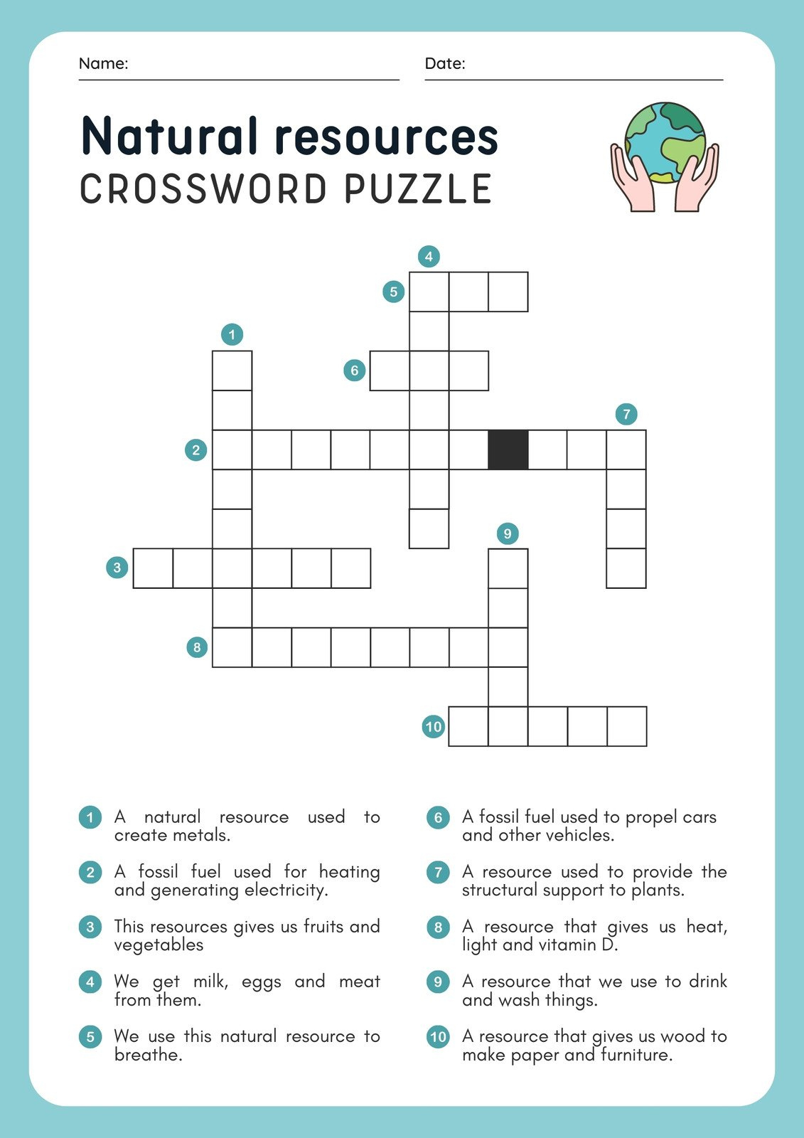 Free And Customizable Crossword Puzzle Templates | Canva pertaining to Make a Crossword Puzzle Free Printable