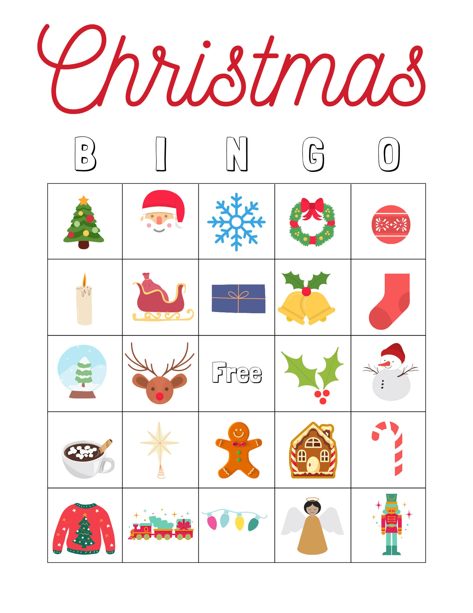 Free Christmas Bingo For Kids - Arinsolangeathome with Printable Holiday Bingo Cards Free
