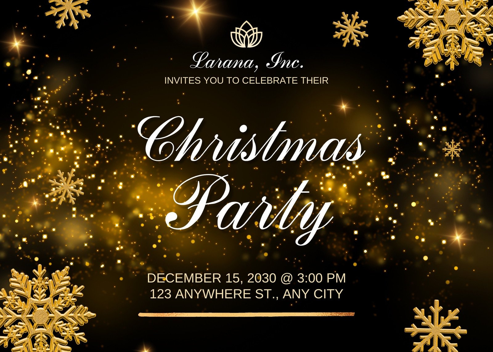 Free Christmas Party Virtual Invitation Templates | Canva with Free Printable Holiday Party Invitations