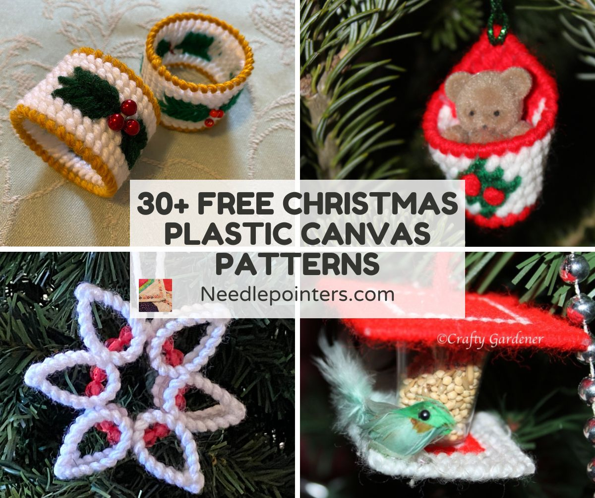 Free Christmas Plastic Canvas Patterns | Needlepointers with Free Printable Plastic Canvas Christmas Ornament Patterns