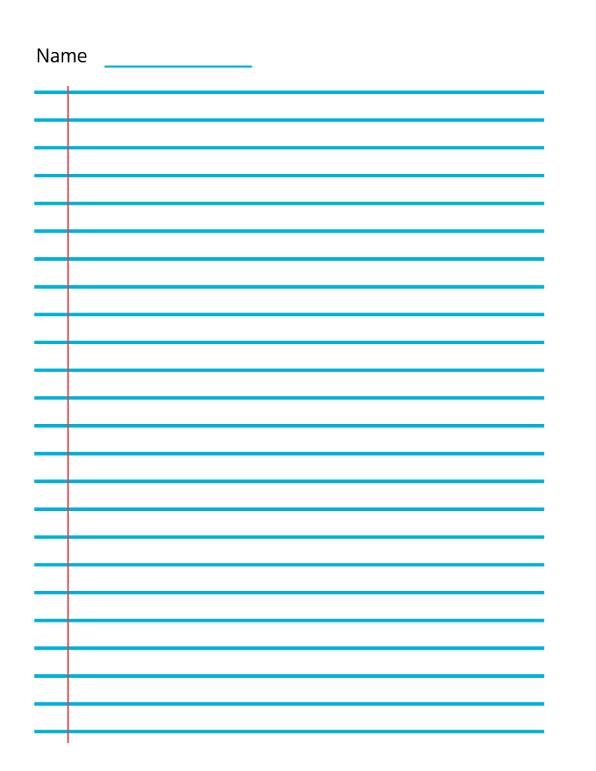 Free College Ruled Lined Paper Template To Edit Online intended for Lined Sheet of Paper Printable