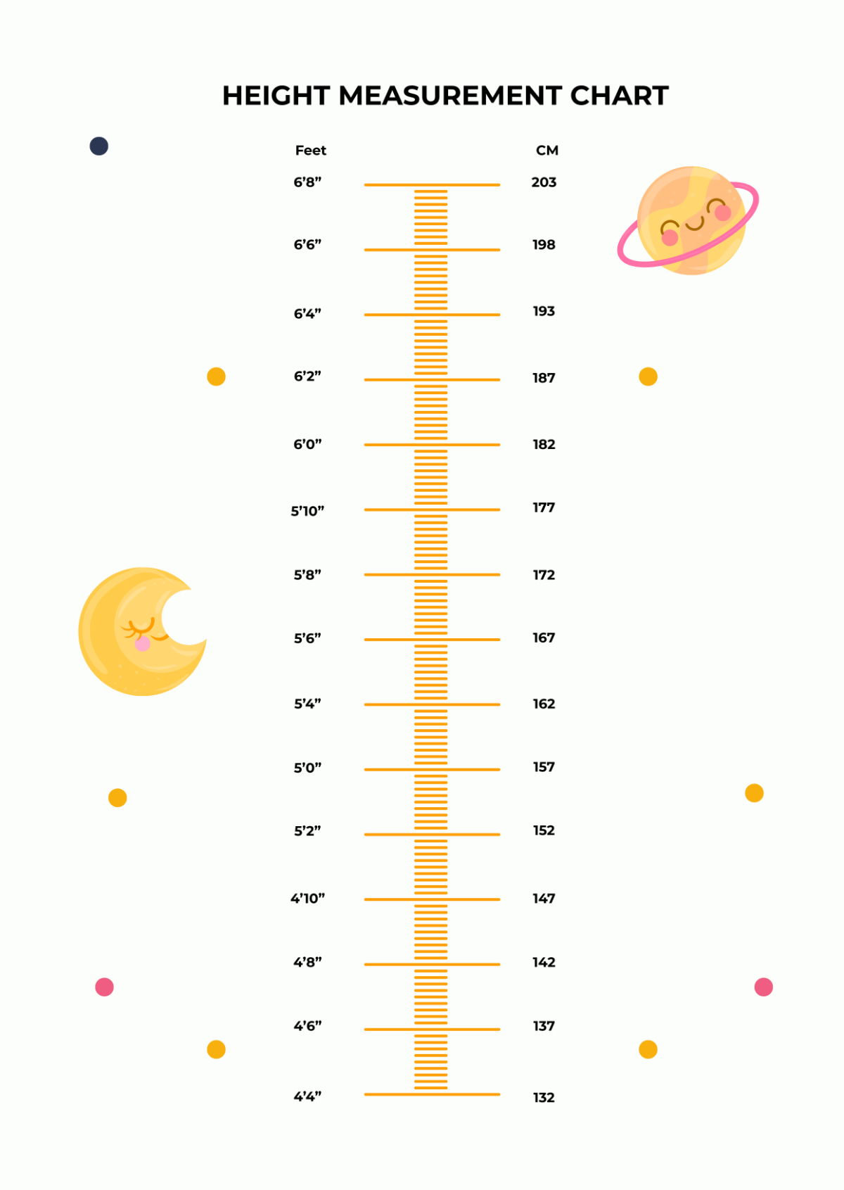 Free Height Chart Templates, Editable And Printable throughout Printable Height Measurement Chart For Adults