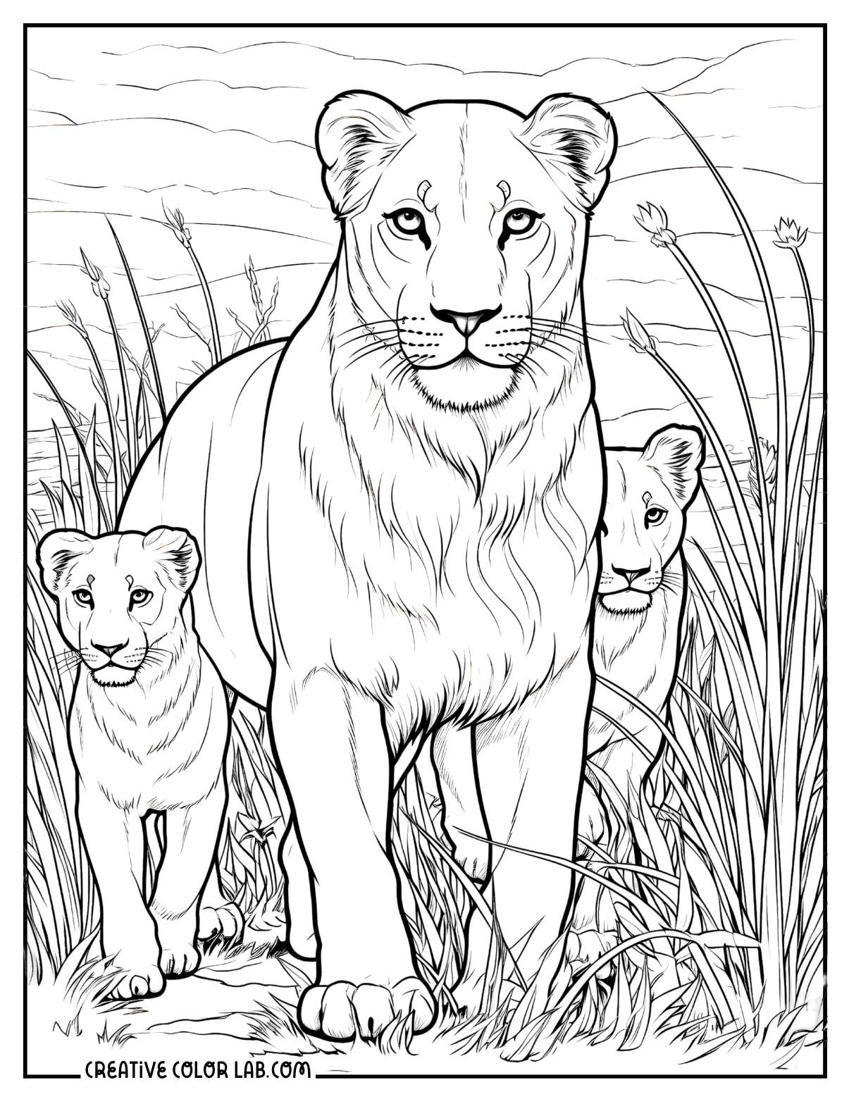 Free Lion Coloring Pages | Printable Pdfs throughout Printable Picture Of A Lion