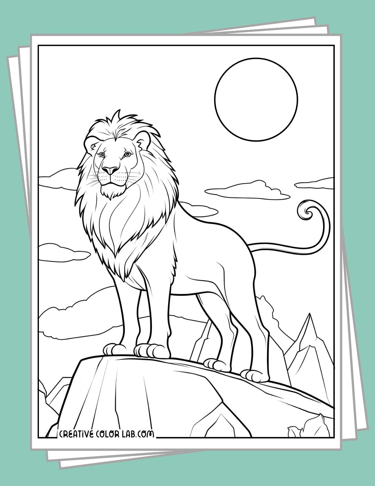 Free Lion Coloring Pages | Printable Pdfs throughout Printable Picture of a Lion