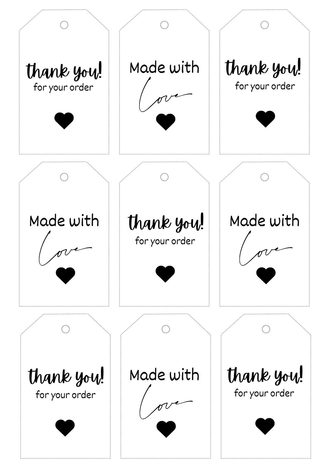 Free, Printable And Customizable Gift Tag Templates | Canva with regard to Thank You Free Printable Tags