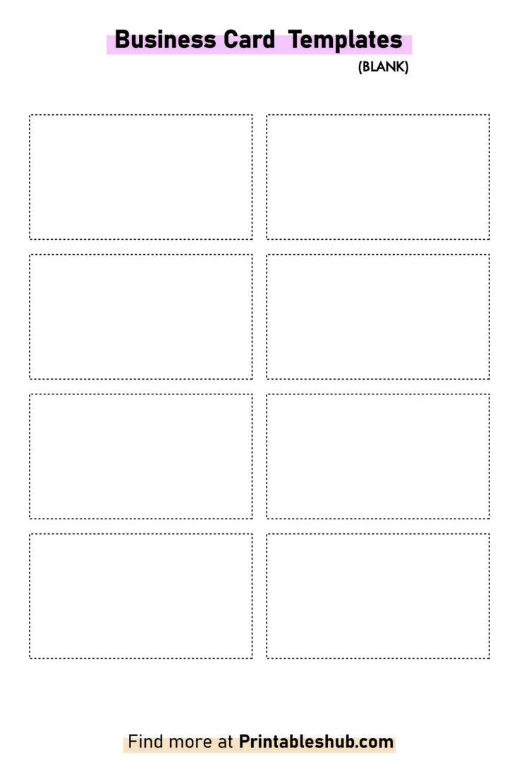 Free Printable Blank Business Card Template [Pdf Included] with Free Editable Printable Business Card Templates