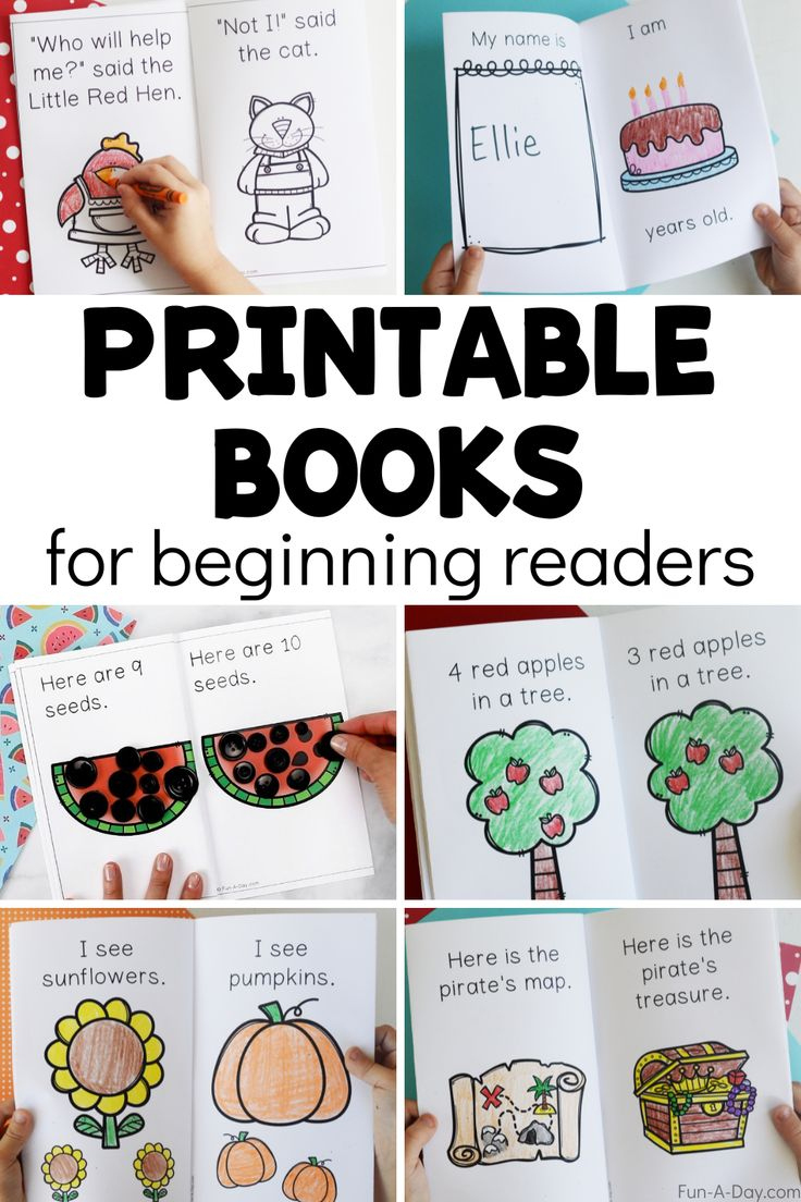 Free Printable Books For Beginning Readers intended for Pre K Reading Books Printable
