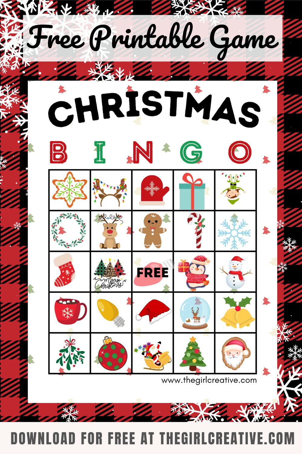Free Printable Christmas Bingo Cards - The Girl Creative for Printable Holiday Bingo Cards Free