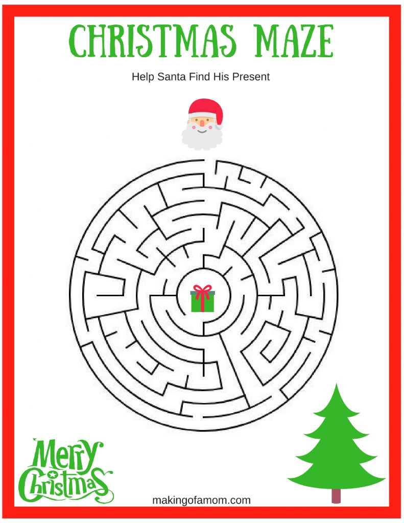 Free Printable Christmas Games - Making Of A Mom with regard to Printable Christmas Games For Free