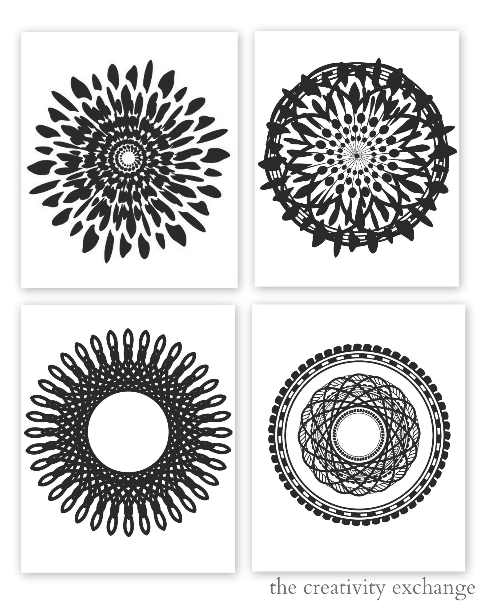 Free Printable Collection Of Modern Black And White Prints for Printable Black And White Wall Art