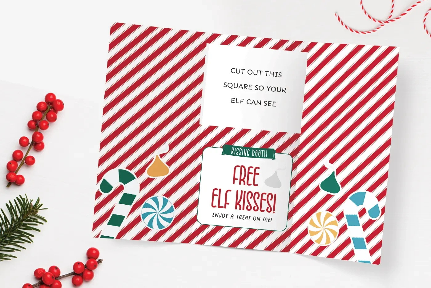 Free Printable Elf On The Shelf Kissing Booth - Favorite Printables pertaining to Elf Kissing Booth Free Printable